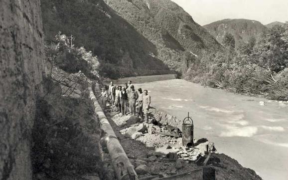 I danni della piena del 21 giugno 1958